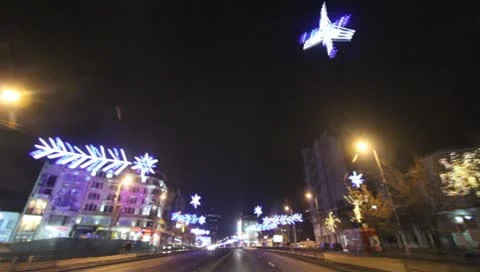 Bucharest By Night Stock Footage 10570747