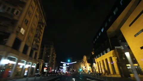 Bucharest By Night Stock Footage 10570863