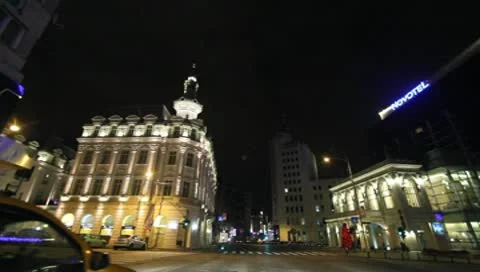 Bucharest By Night Stock Footage 10570872
