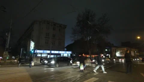 Bucharest By Night Stock Footage 10571048