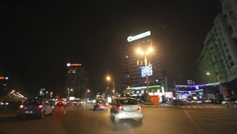 Bucharest By Night Stock Footage 10571104