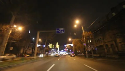 Bucharest By Night Stock Footage 10571114