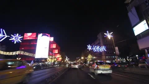 Bucharest By Night Stock Footage 10571145