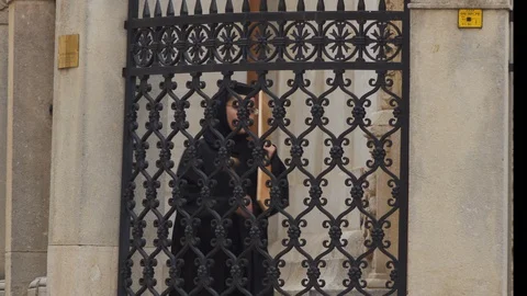 Bucharest Old Center is empty due to COVID-19 restrictions Stock Footage 128236225