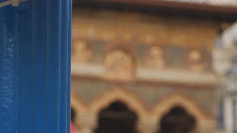 Bucharest Old Center is empty due to COVID-19 restrictions Stock Footage 128236535