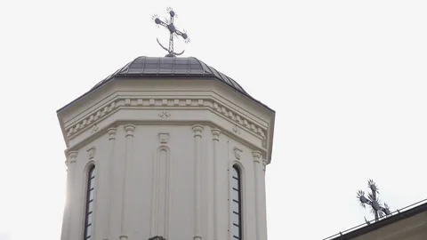 Bucharest Old Center is empty due to COVID-19 restrictions Stock Footage 128237585