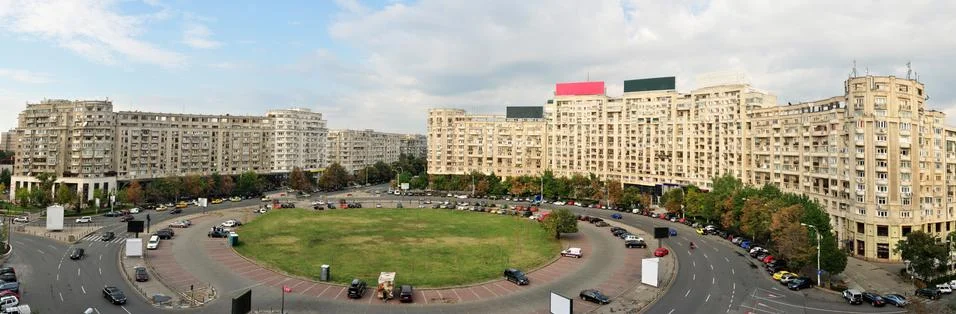 Bucharest panorama Stock Photos
