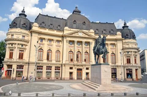 Bucharest, Romania - 4th August 2012. Visiting the Statue and Fundation Build Stock Photos