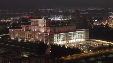 BUCHAREST ROMANIA DRONE SHOT 2025 Stock Footage 296972289