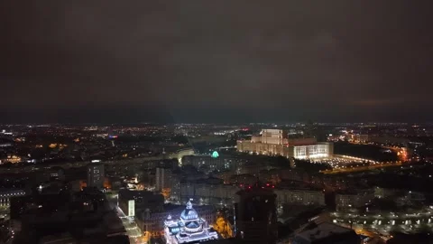 BUCHAREST ROMANIA DRONE SHOT 2025 Stock Footage 296972338