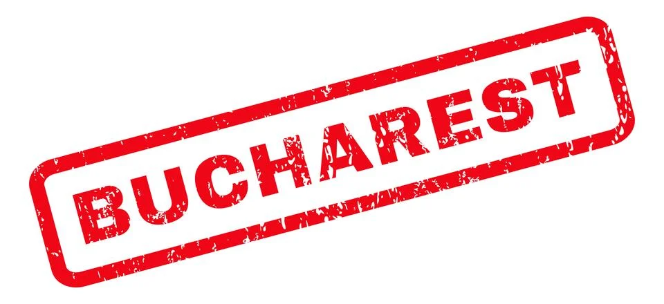 Bucharest Rubber Stamp Stock Illustration