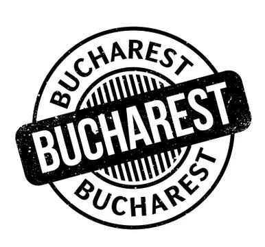 Bucharest rubber stamp Stock Illustration
