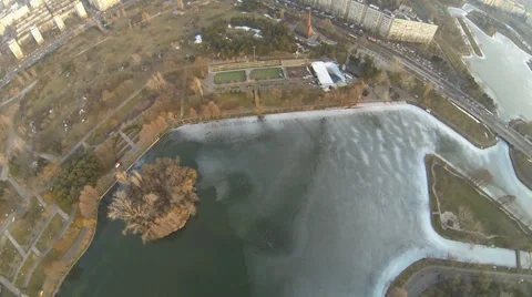 Bucharest Skyline View From A Drone Stock Footage 35417674