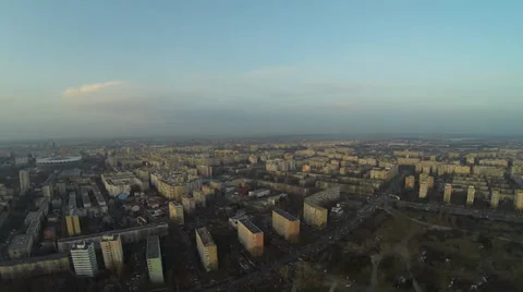 Bucharest Skyline View From A Drone Stock Footage 35418262