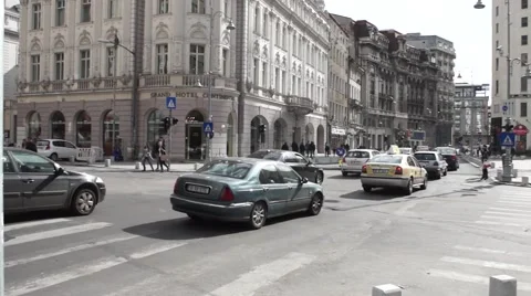 Bucharest streets Stock Footage 42816493