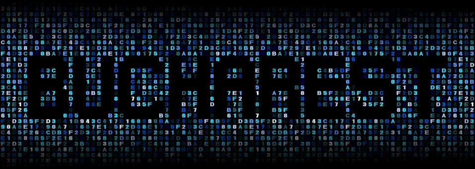 Bucharest text on hex code illustration Stock Illustration