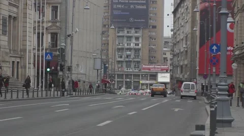 Bucharest traffic in the morning Stock Footage 43127590