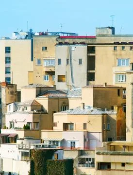 Bucharest weiard architecture, Romania Stock Photos