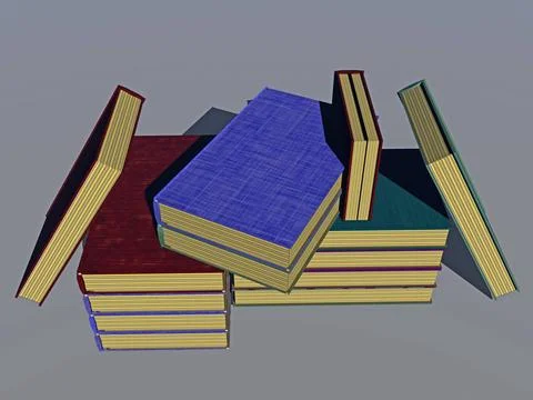 Bücherstapel mit unterschiedlichen Büchern Bücherstapel mit unterschiedlic Stock Photos
