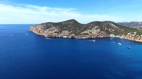 Bucht Camp de Mar 库存影片 343571367