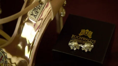 Buchwalds Earrings Stock Footage 129615872