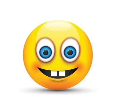 Buck teeth emoji 스톡 일러스트