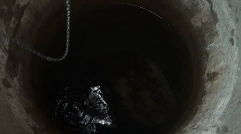 A bucket and a well. Stock Footage 25422636