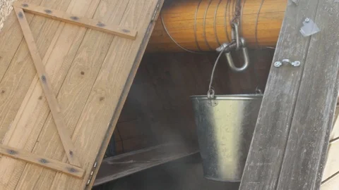 Bucket and well Stock Footage 100889905
