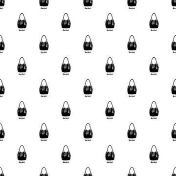 Bucket bag pattern seamless Illustrazione stock
