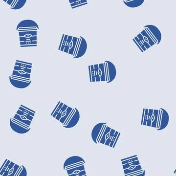 Bucket bleach glyph seamless pattern Stock Illustration