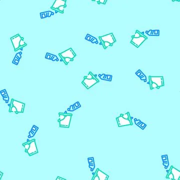 Bucket bleach vector seamless pattern Stock Illustration