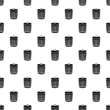 Bucket with cap icon, simple style Stock Illustration