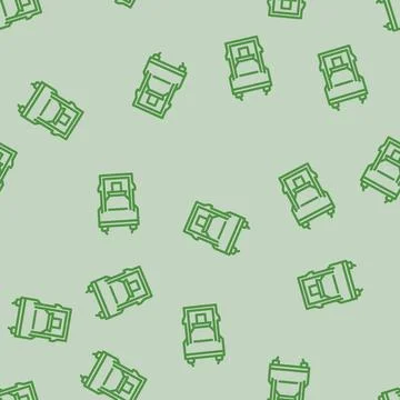 Bucket cement line vector seamless pattern Illustrazione stock