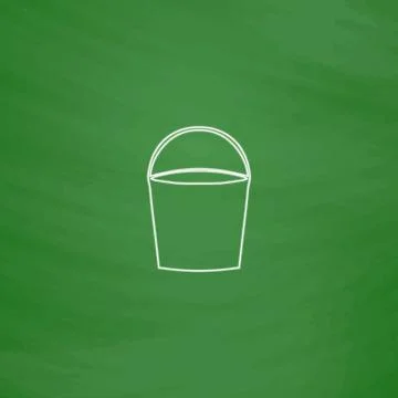 Bucket computer symbol Stock Illustration