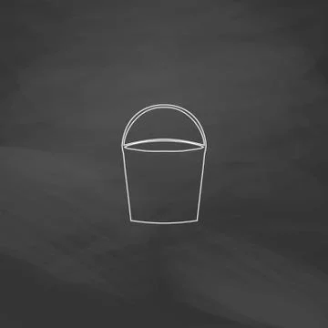 Bucket computer symbol Illustrazione stock