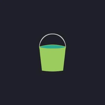 Bucket computer symbol 스톡 일러스트