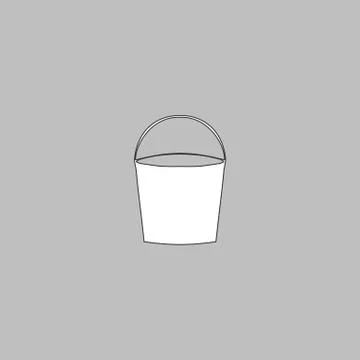 Bucket computer symbol 스톡 일러스트