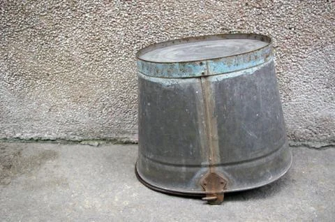 Bucket on the ground Stock Photos
