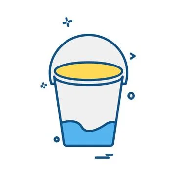 Bucket icon design vector Stock-Illustration