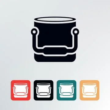 Bucket icon. Stock Illustration