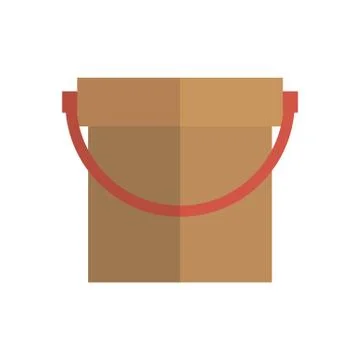 Bucket. Icon on isolated background Stock Illustration