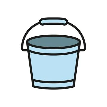 Bucket icon vector design templates simple and modern Stock Illustration