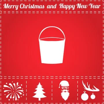 Bucket Icon Vector Stock Illustration