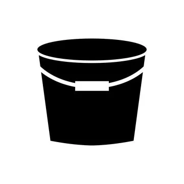Bucket icon vector Stock Illustration