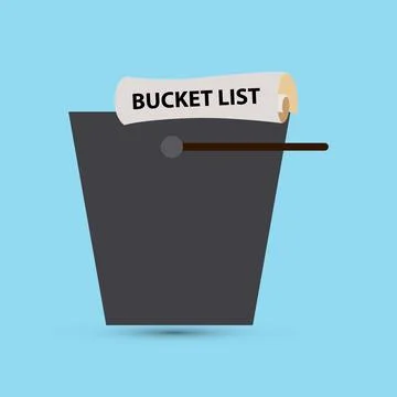 Bucket list Stock Illustration