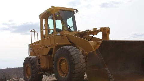 Bucket Loader Excavator Stock Footage 2644377