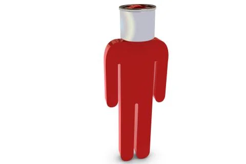 Bucket over the head イラスト素材