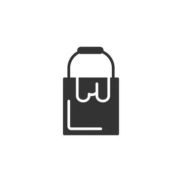 Bucket, paint icon. Simple vector drawing tools icons for ui and ux, website or Illustration