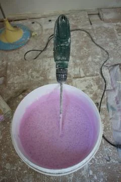 Bucket of paint Stock Photos