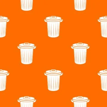 Bucket pattern orange Stock Illustration